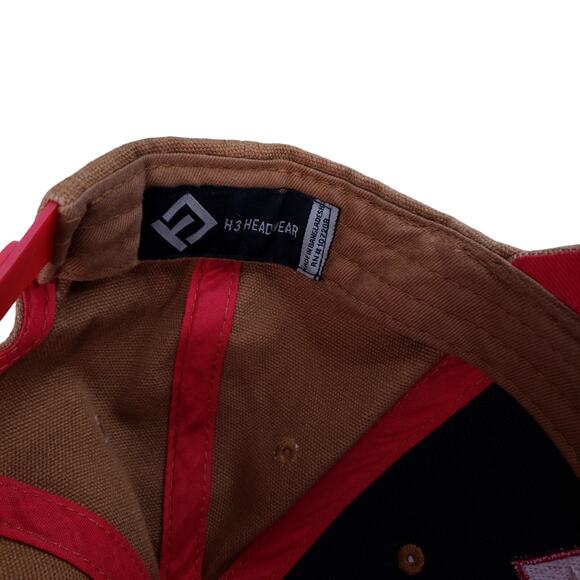 Budweiser Beer Snapback Hat Cap Adjustable Embroidered Logo Coverall Brown - Picture 9 of 10